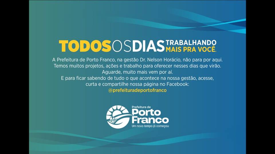 Gestão de Dr Nelson em Porto Franco comemora 110 dias de grandes realizações