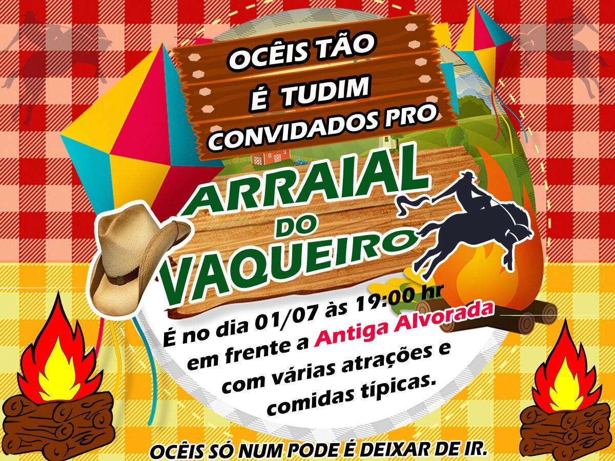 Arraial do Vaqueiro será promovido hoje sábado em Barra do Corda