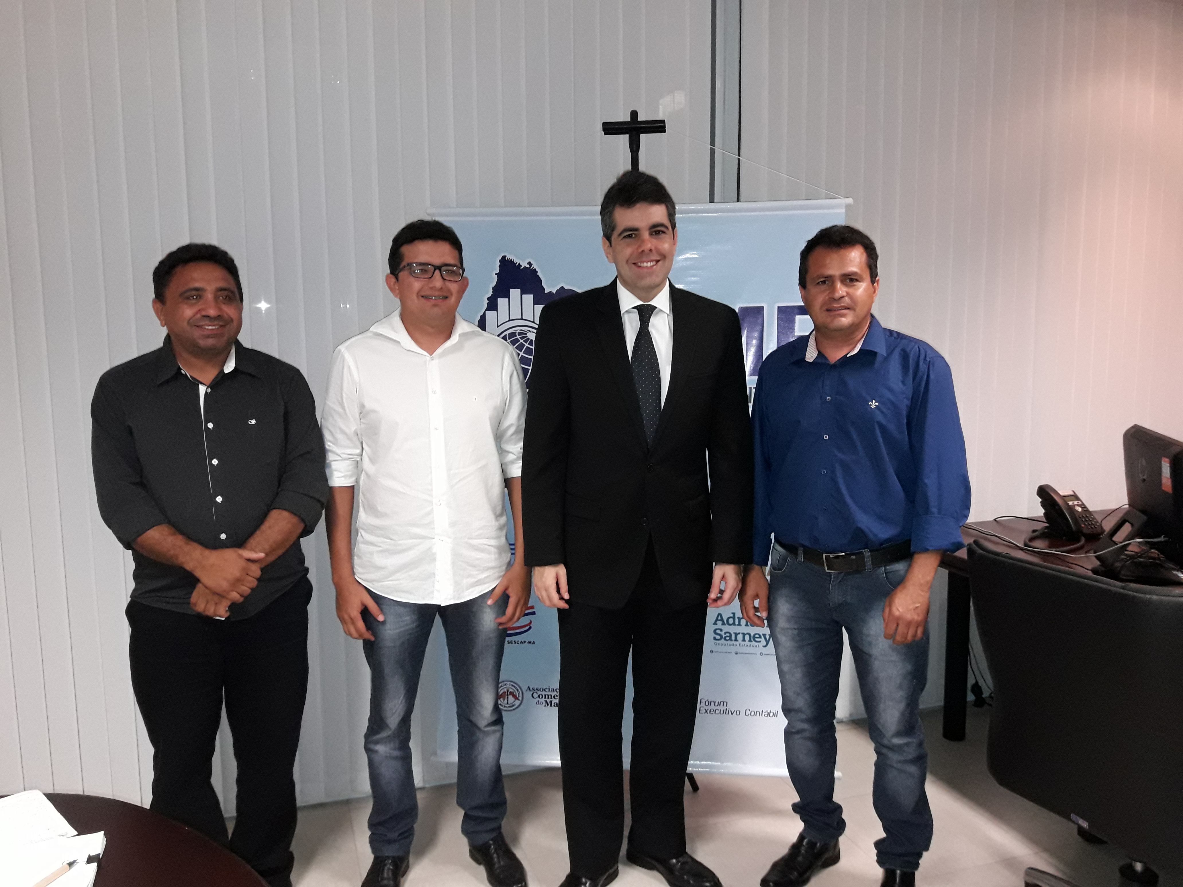 MONTES ALTOS: Paulinho Oliveira, Ermilton Sá e Dr Valberto Cunha, cumprem agenda política em São Luís