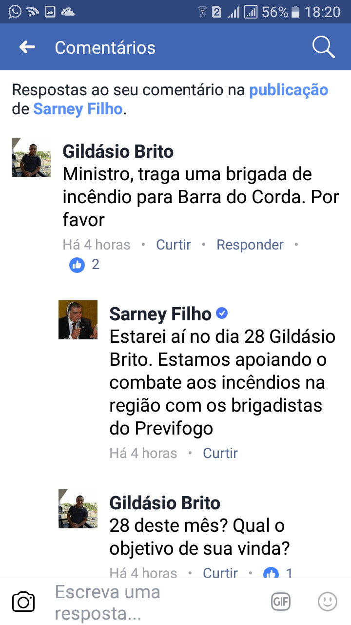 Ministro Sarney Filho visitará Barra do Corda na próxima quinta-feira