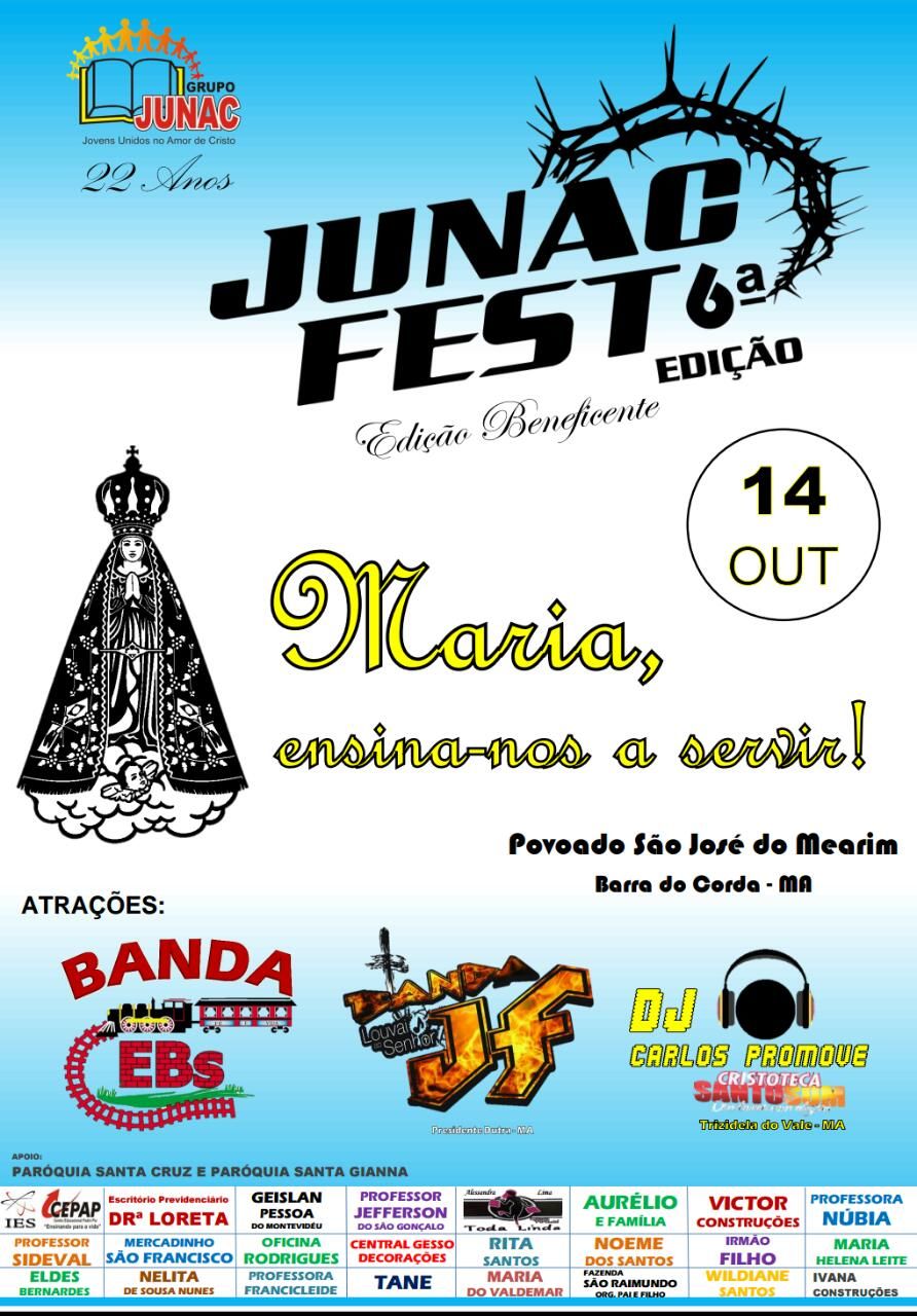 VEM AÍ!!! JUNAC FEST edição 6 em São José do Mearim