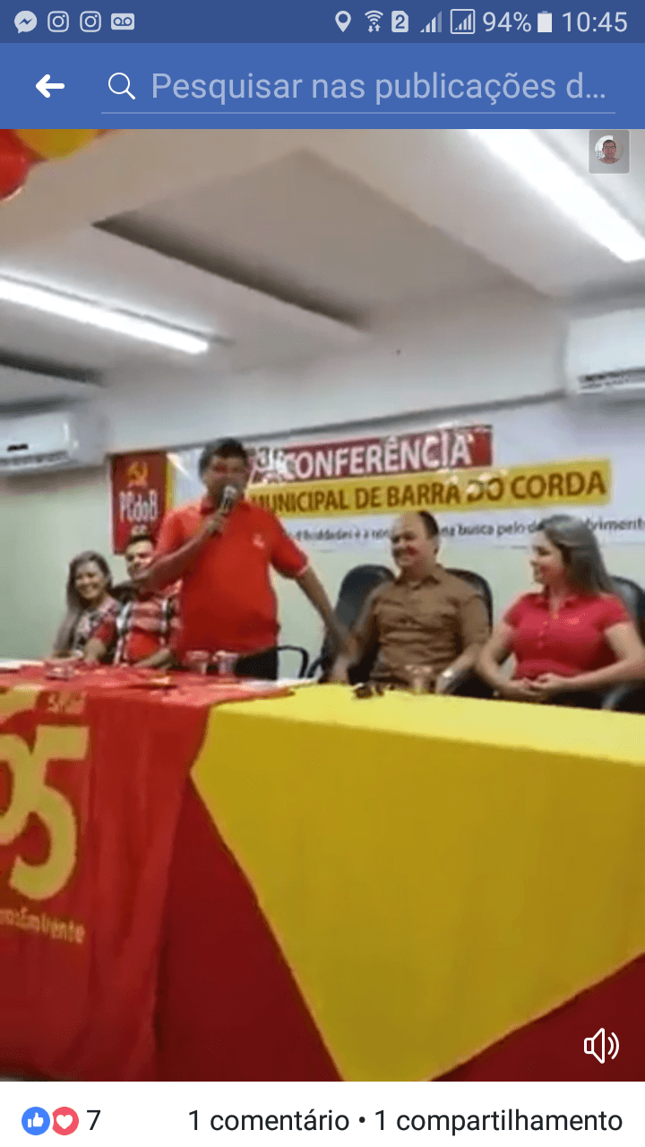 FIASCO: Conferência do PCdoB em Barra do Corda leva menos de 150 pessoas ao local do evento