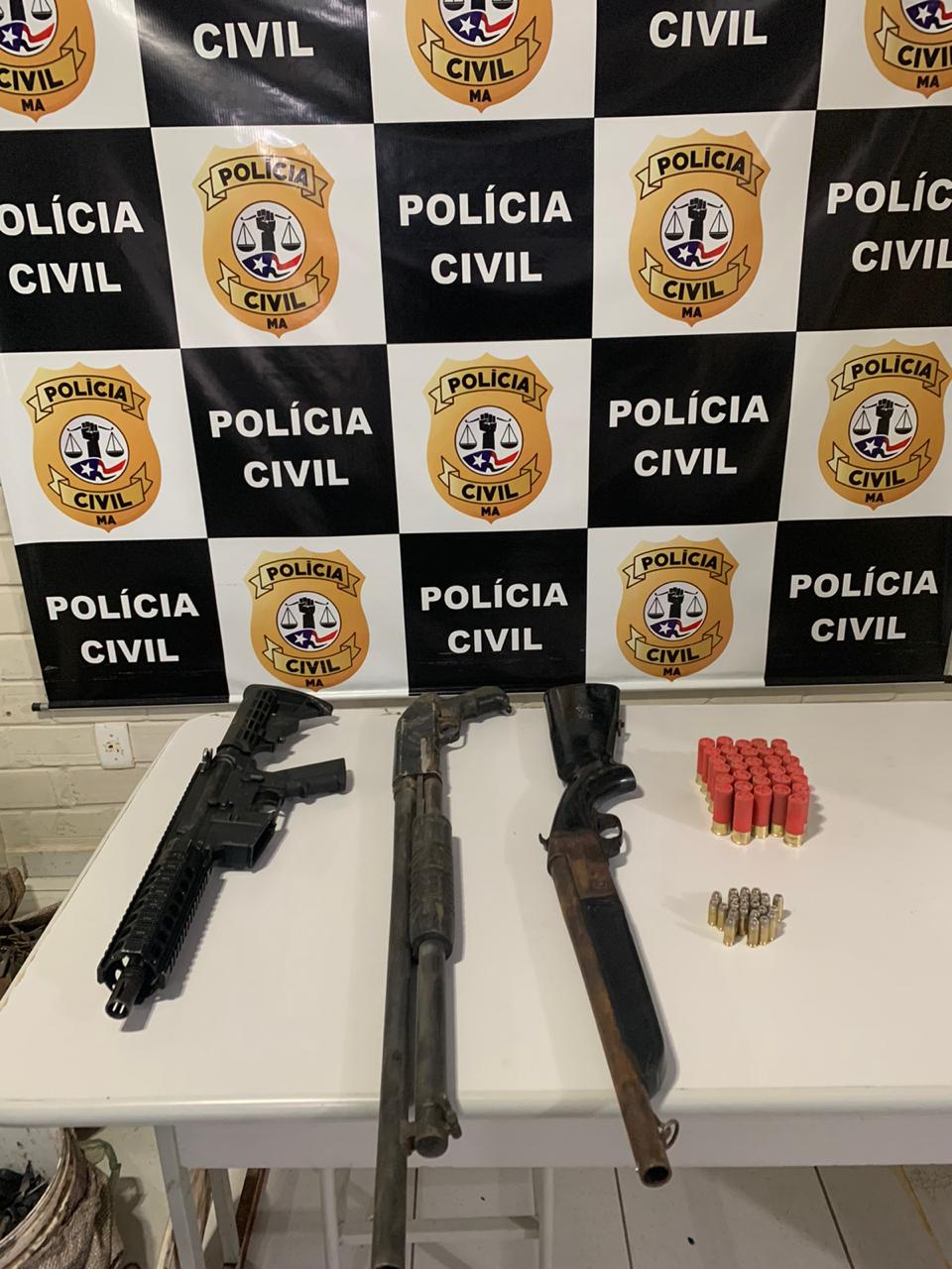 Polícias Civil, Militar e CTA encontram em Tuntum armamento e "Miguelito" que seriam usados durante assalto à banco em Formosa da Serra Negra