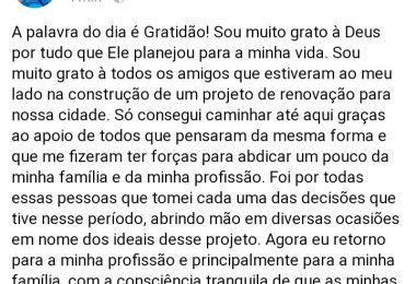 Dr Adriano Brandes joga a tolha e não participará da campanha do grupo Eric Costa em Barra do Corda