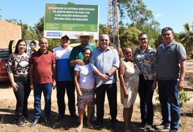 Hildo Rocha vistoria construção de sistema de abastecimento de água em Jenipapo dos Vieiras