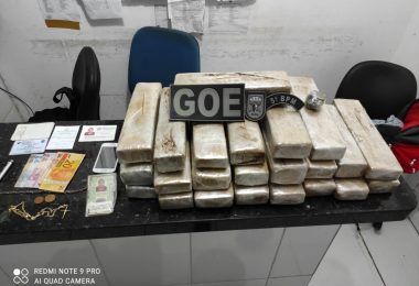 Polícia Militar prende em Barra do Corda homem com 21 tabletes de maconha prensada