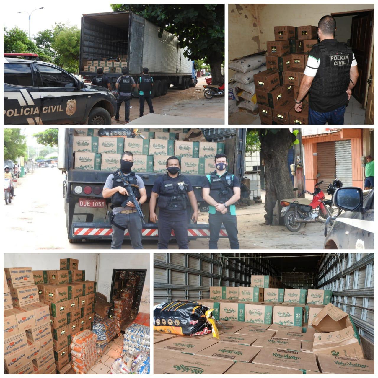 Presos em Barra do Corda pela Polícia Civil três empresários acusados de roubar carga com 970 caixas de óleo comestível