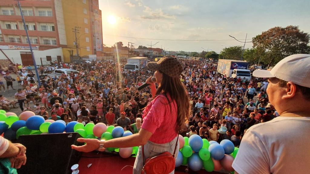 Prefeito Rigo Teles e Abigail Cunha participam de mega festa alusiva ao Dia das Crianças em Barra do Corda
