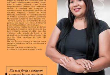 Secretária Cacique Libiana é homenageada pela Revista Vip em Barra do Corda