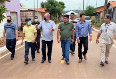 Hildo Rocha e Fernando Teixeira inauguram pavimentação asfáltica em Cidelândia