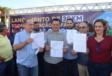 Prefeito Rigo Teles e governador Brandão lançam 30km de asfalto em Barra do Corda