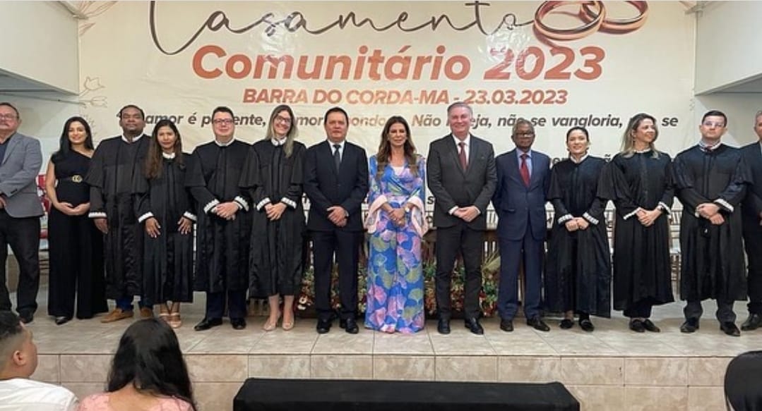 Abigail participa do primeiro casamento comunitário de Barra do Corda em 2023