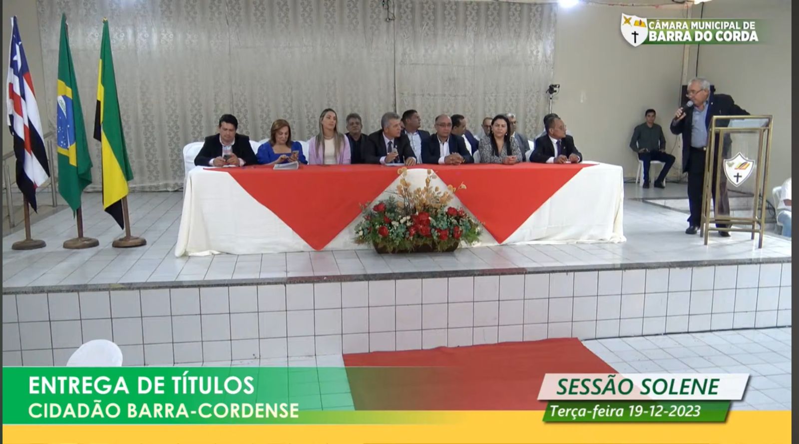 Câmara de Barra do Corda realiza sessão para entrega de títulos de cidadão